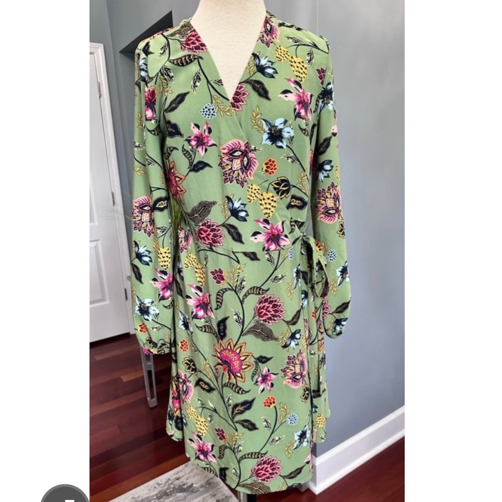 Loft Floral Wrap Dress